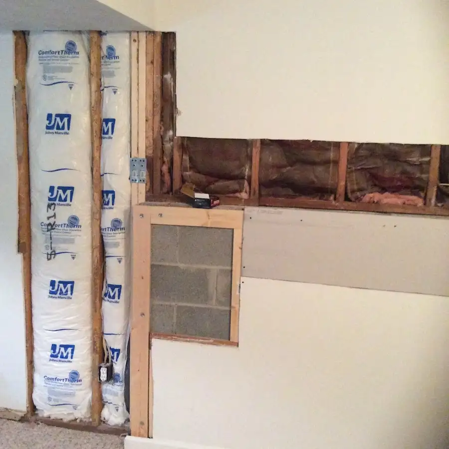 Wall insulation replacement during Structural Drying in Westland